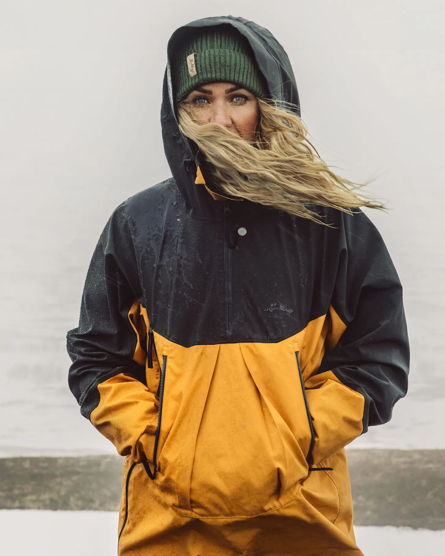Lundhags Abisku Hybrid Anorak Gold/Charcoal Clearance
