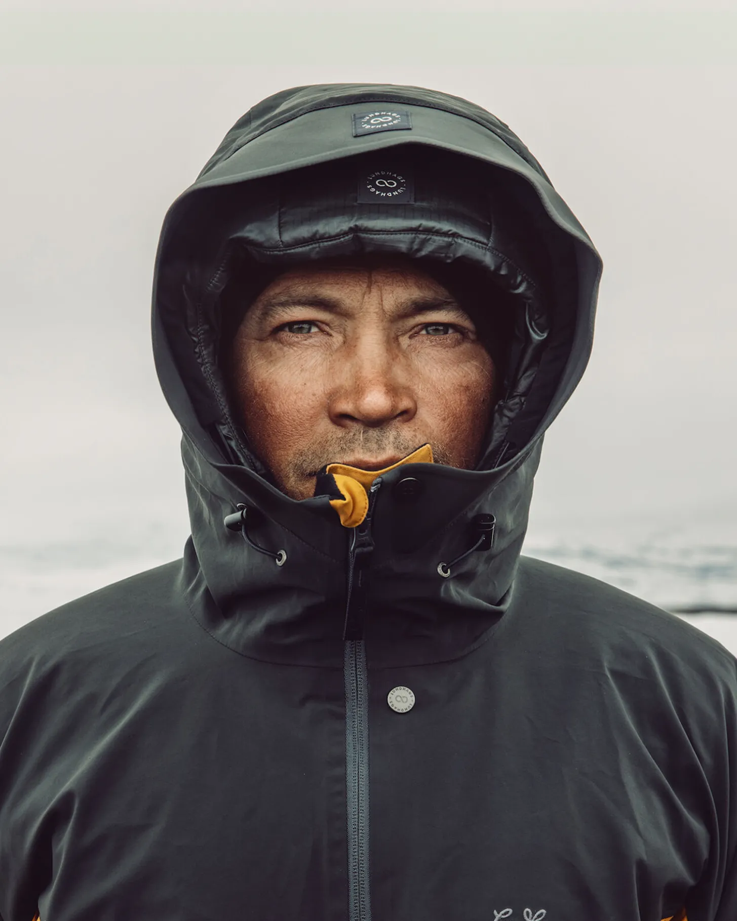 Lundhags Abisku Hybrid Anorak Gold/Charcoal Clearance