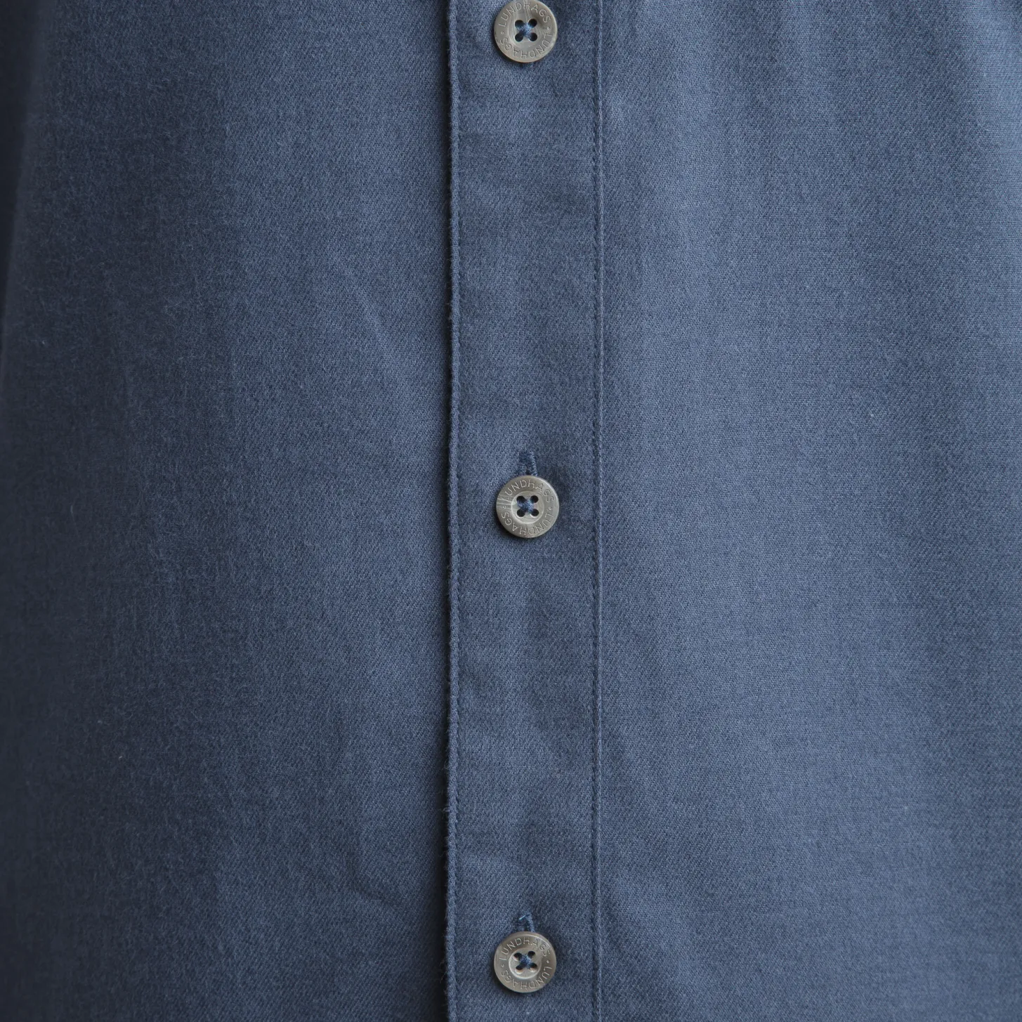 Lundhags Ekren Solid Ms LS Shirt Mid Blue Fashion