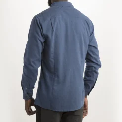 Lundhags Ekren Solid Ms LS Shirt Mid Blue Fashion