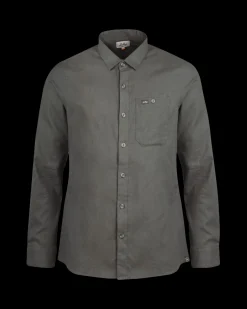 Lundhags Ekren Solid Ms LS Shirt Dark Agave Clearance