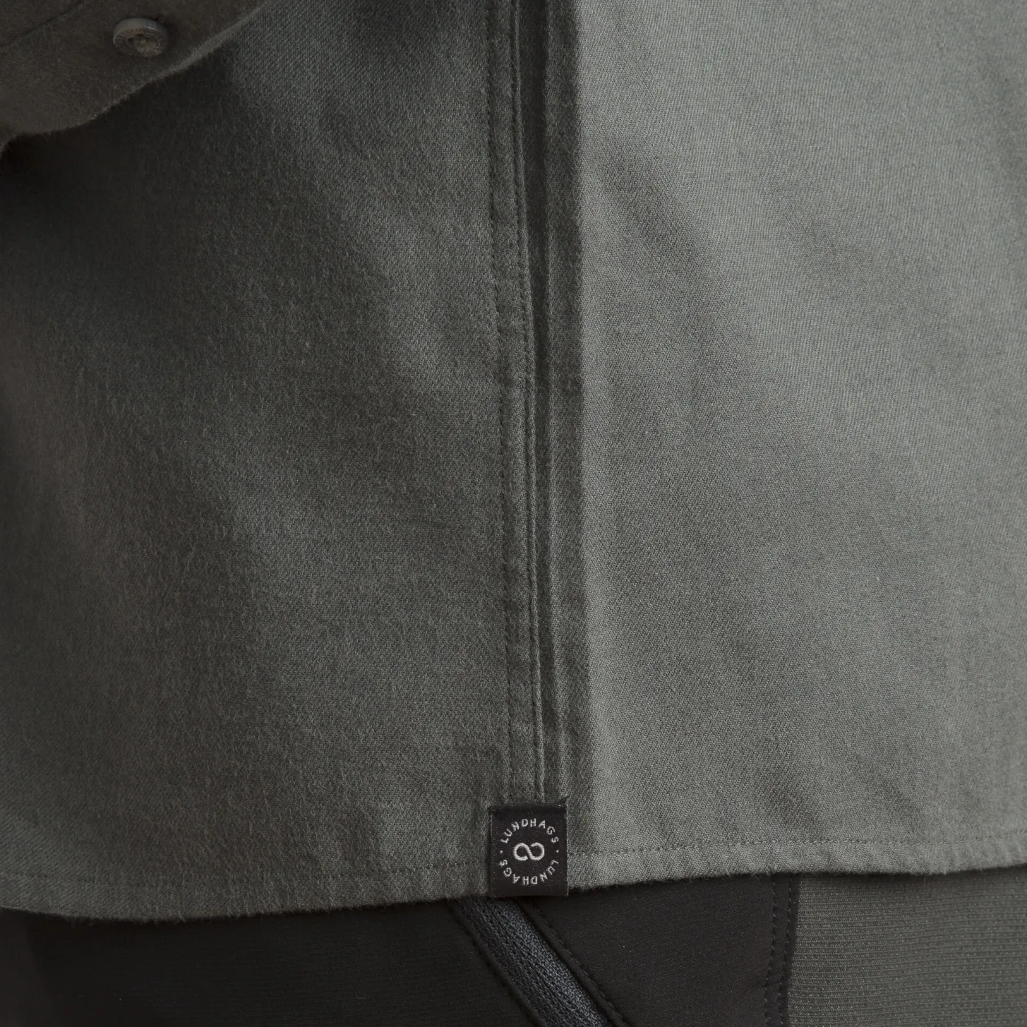 Lundhags Ekren Solid Ms LS Shirt Dark Agave Clearance