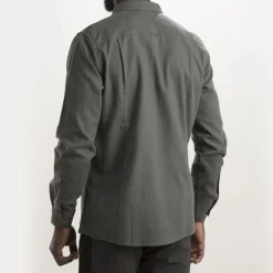 Lundhags Ekren Solid Ms LS Shirt Dark Agave Clearance