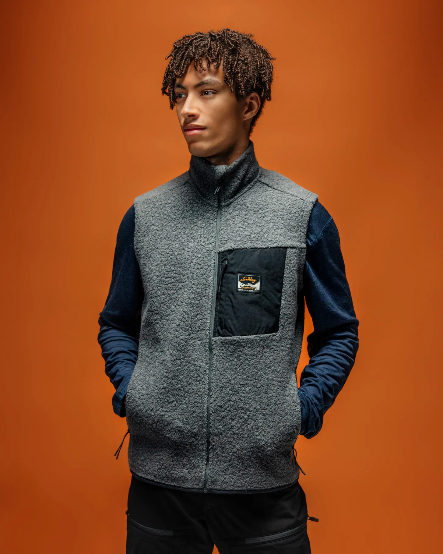 Lundhags Flok Wool Ms Pile Vest Granite Cheap