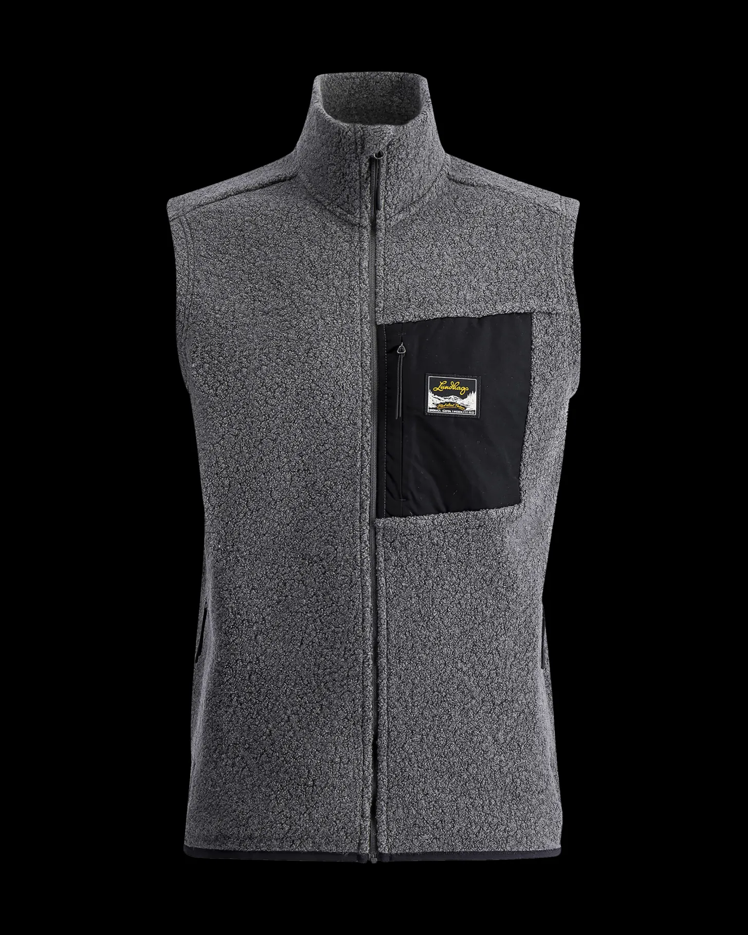 Lundhags Flok Wool Ms Pile Vest Granite Cheap