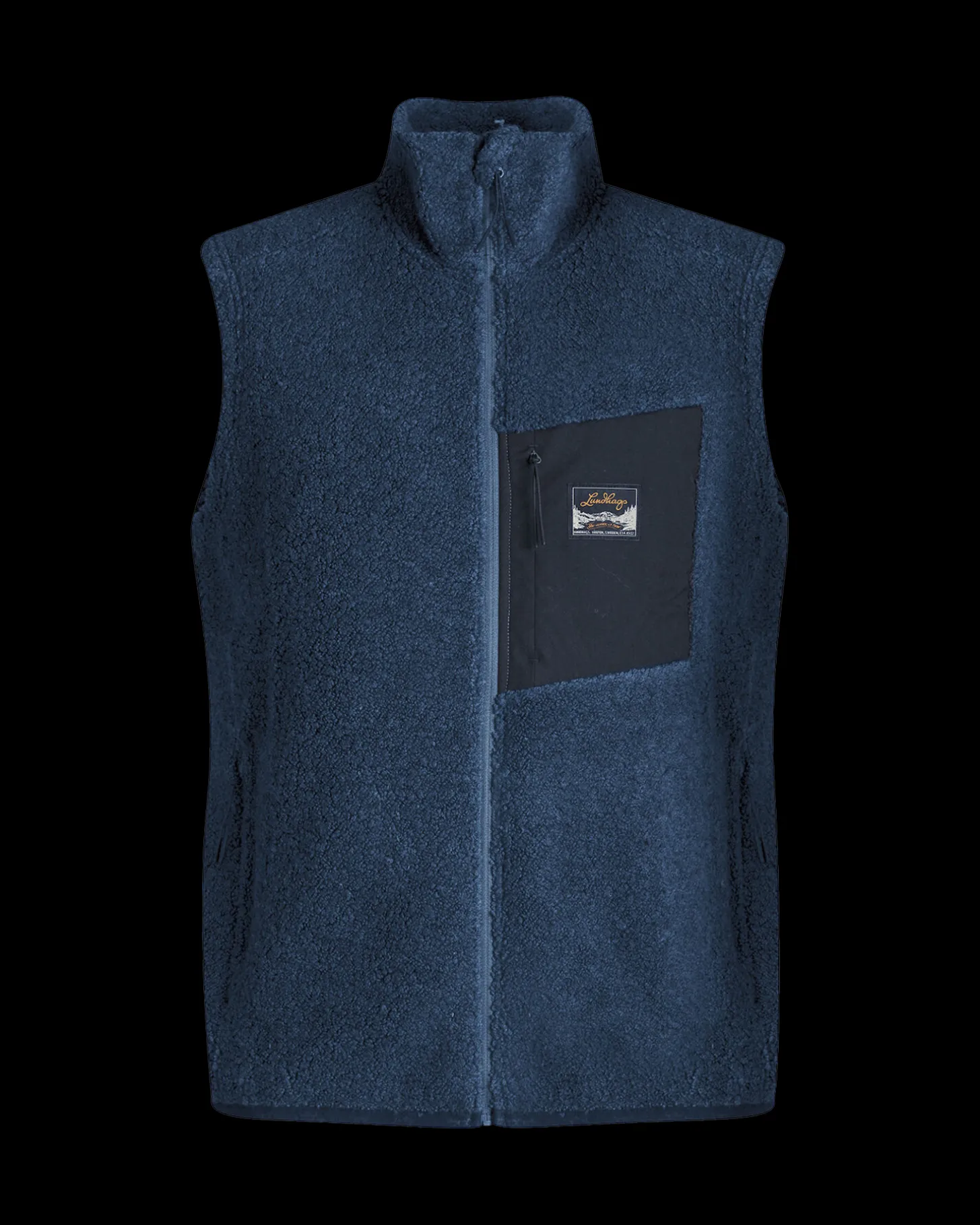 Lundhags Flok Wool Ms Pile Vest Light Navy New