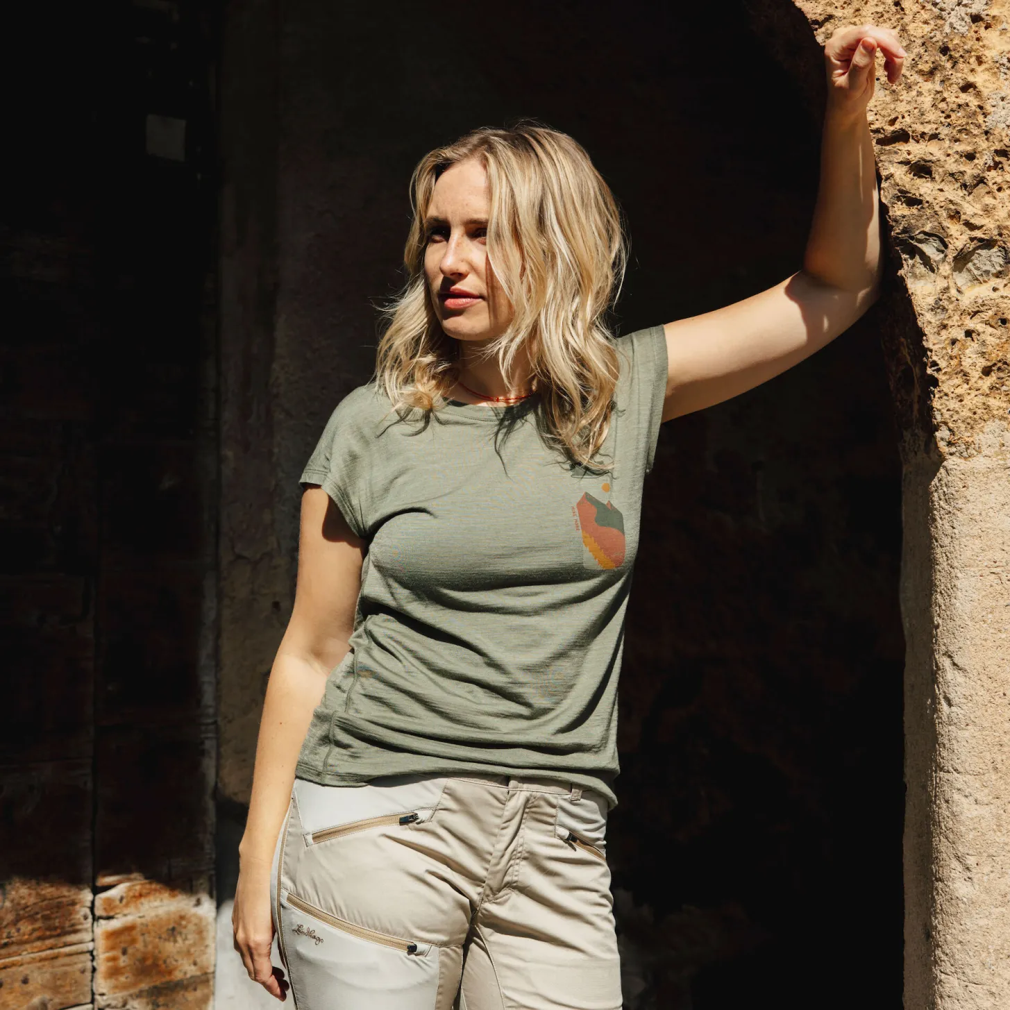 Lundhags Fulu Merino Bottle T-Shirt W Clover Cheap