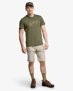Lundhags Järpen Logo T-shirt M Pine Green Outlet