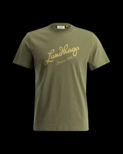 Lundhags Järpen Logo T-shirt M Pine Green Outlet