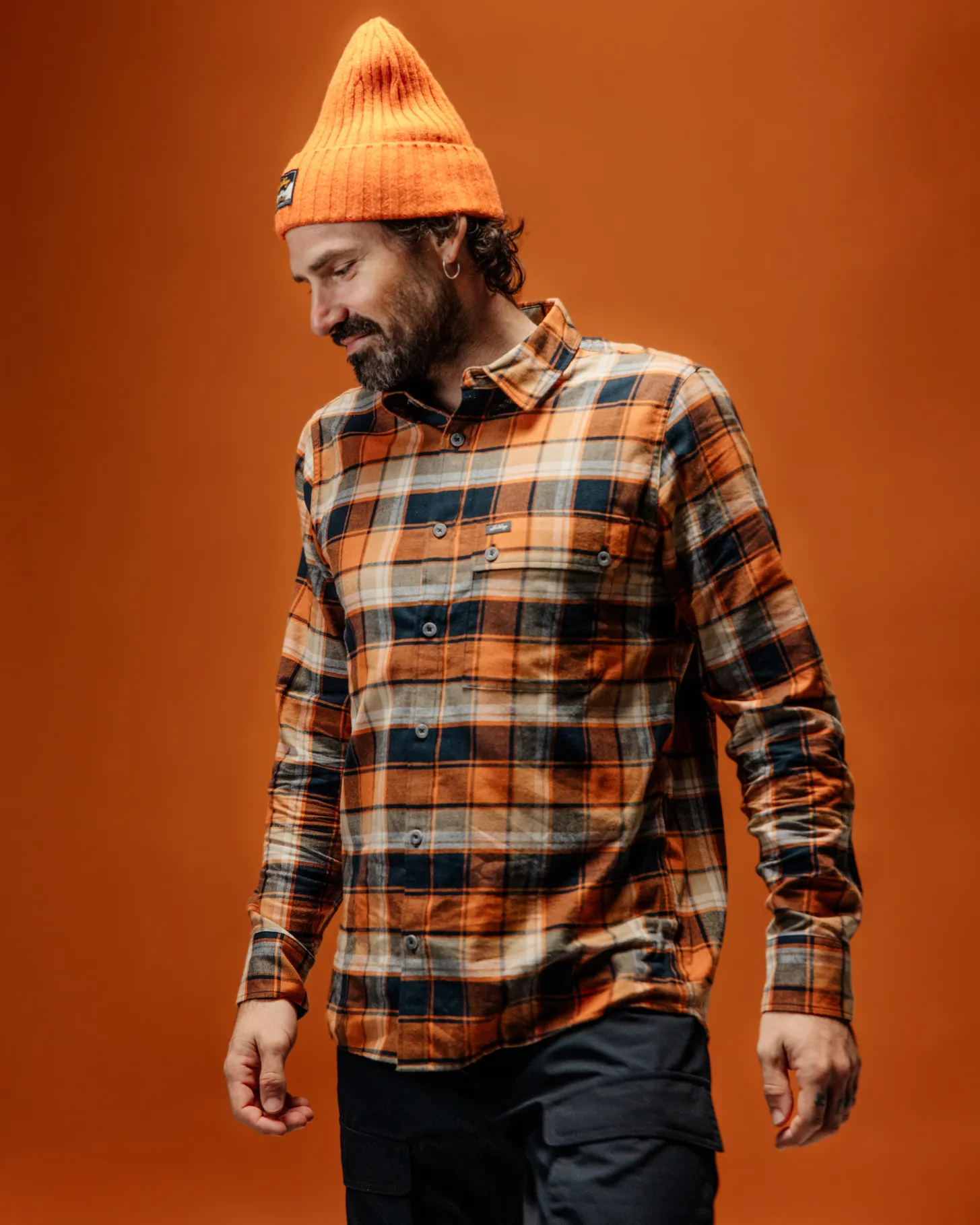Lundhags Järpen Plaid Flannel Shirt Brick Discount