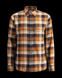 Lundhags Järpen Plaid Flannel Shirt Brick Discount