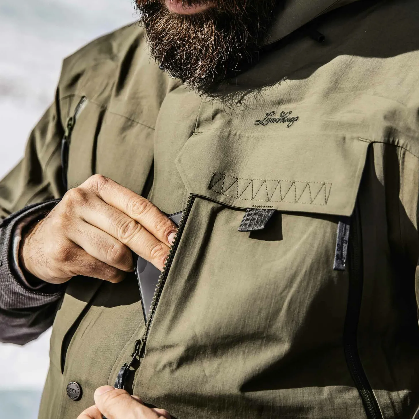 Lundhags Ocke Ms Jacket Forest Green/Charcoal Cheap