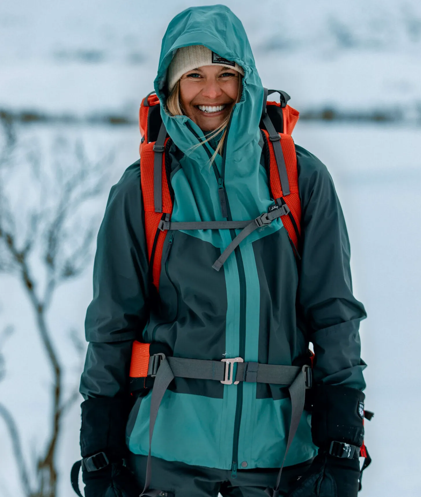 Lundhags Padje Light Waterproof Jacket W Jade/Dark Agave Outlet