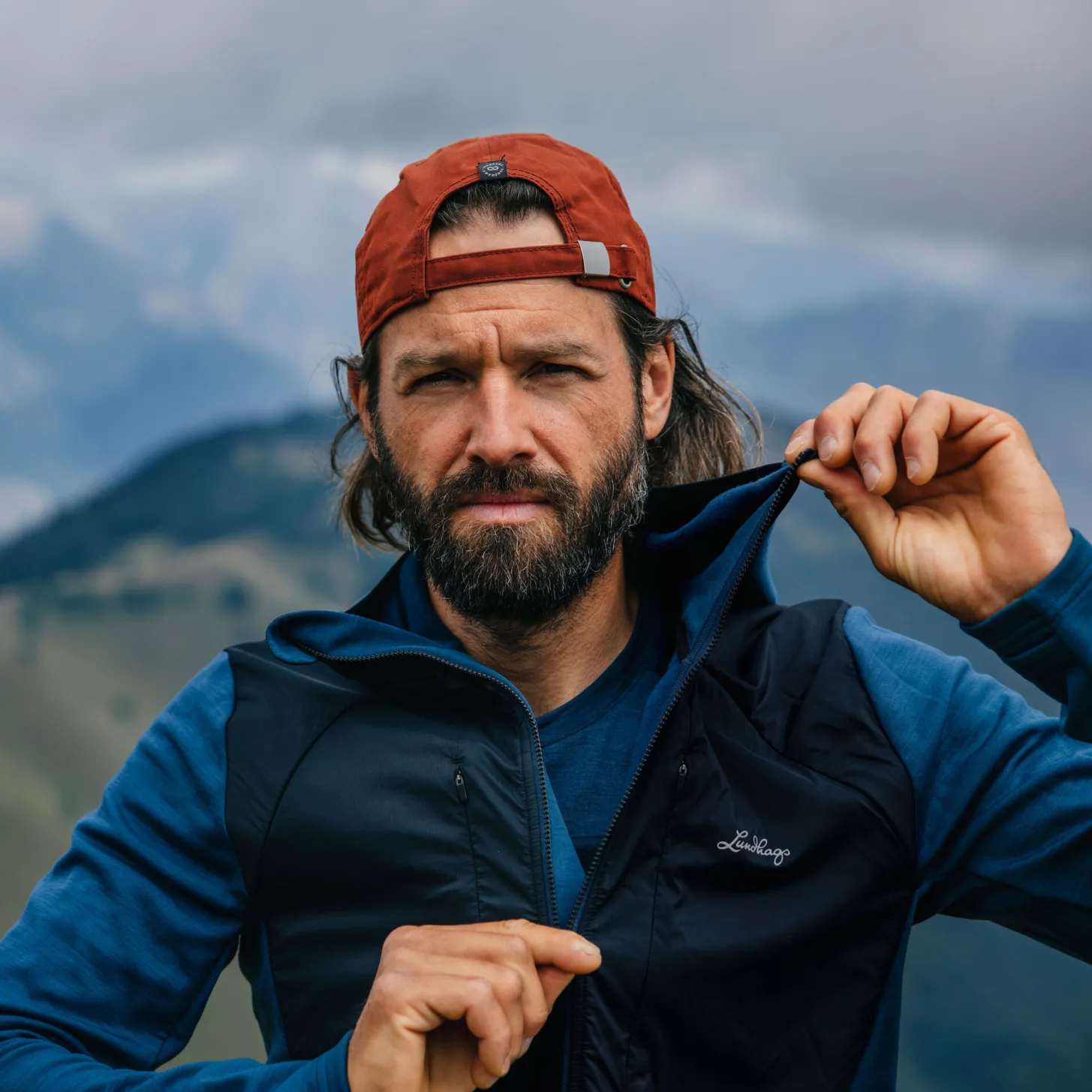 Lundhags Padje Merino Block Hoodie M Light Navy Best