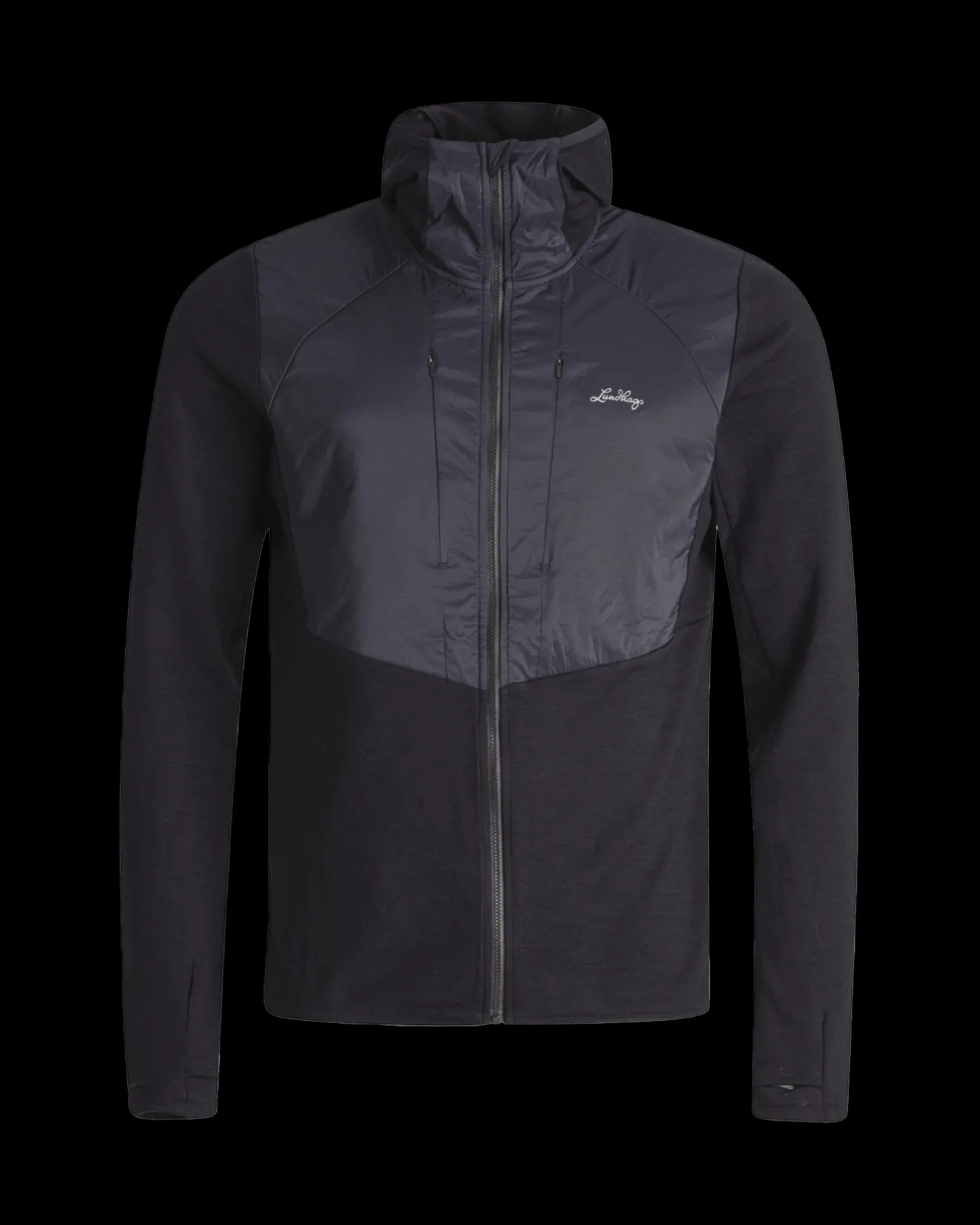 Lundhags Padje Merino Block Hoodie M Black Fashion