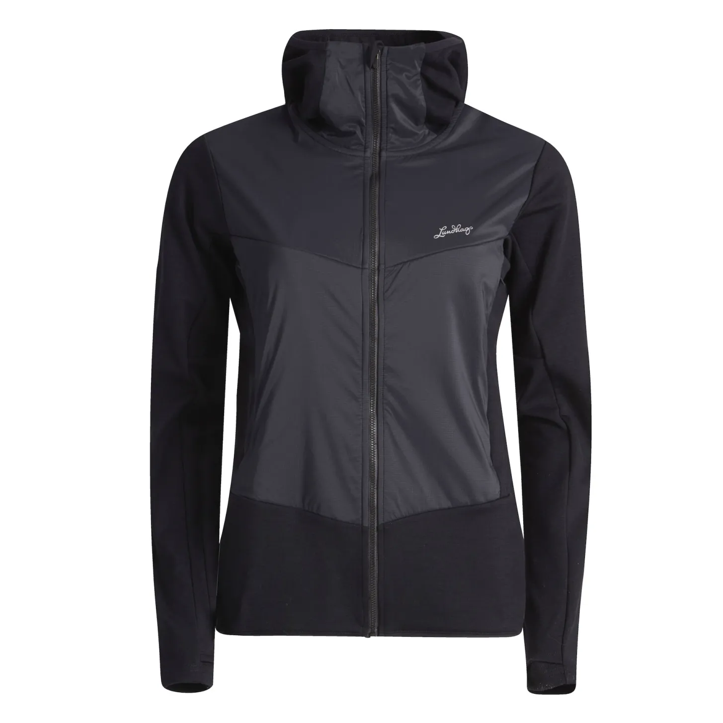 Lundhags Padje Merino Block Hoodie W Black Best Sale