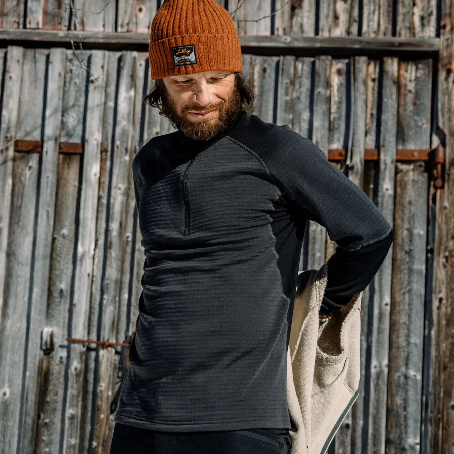 Lundhags Prime Merino Half Zip M Charcoal/Black Store