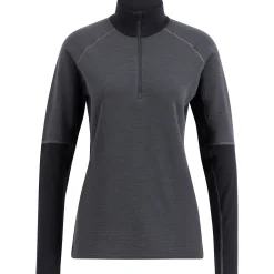 Lundhags Prime Merino Half Zip W Charcoal/Black Discount