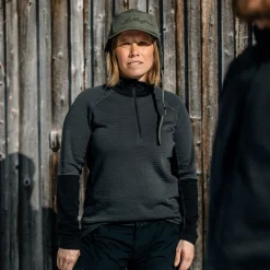 Lundhags Prime Merino Half Zip W Charcoal/Black Discount