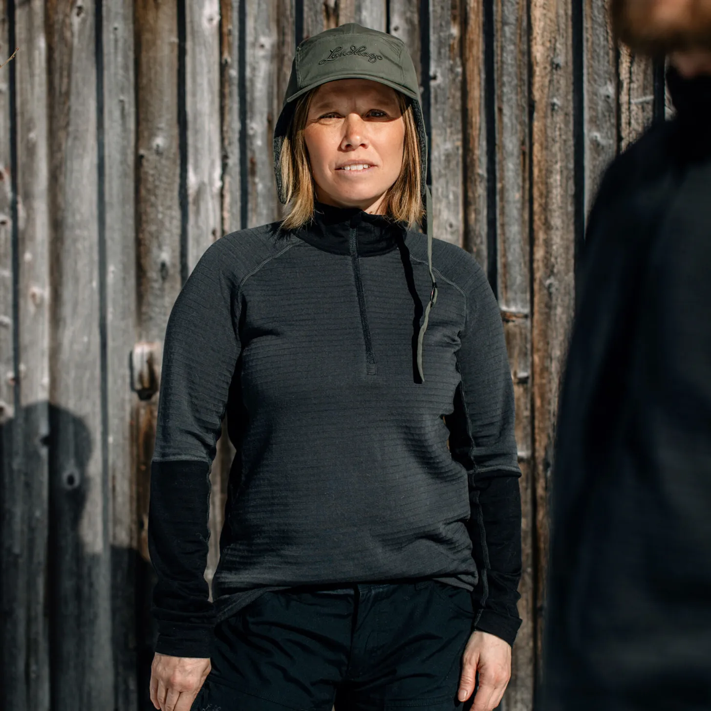 Lundhags Prime Merino Half Zip W Charcoal/Black Discount
