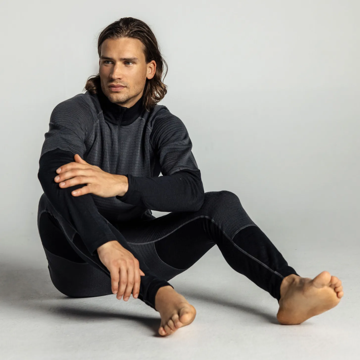Lundhags Prime Merino Long John M Charcoal/Black Outlet