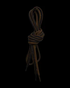 Lundhags Round Shoe Laces 150cm Black/Brown Clearance