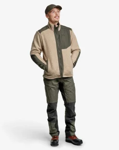 Lundhags Saruk Wool Pile Mid Full Zip M Sand Clearance